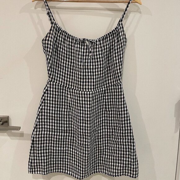 Reformation Violaine Linen Gingham Dress - Picture 2 of 5